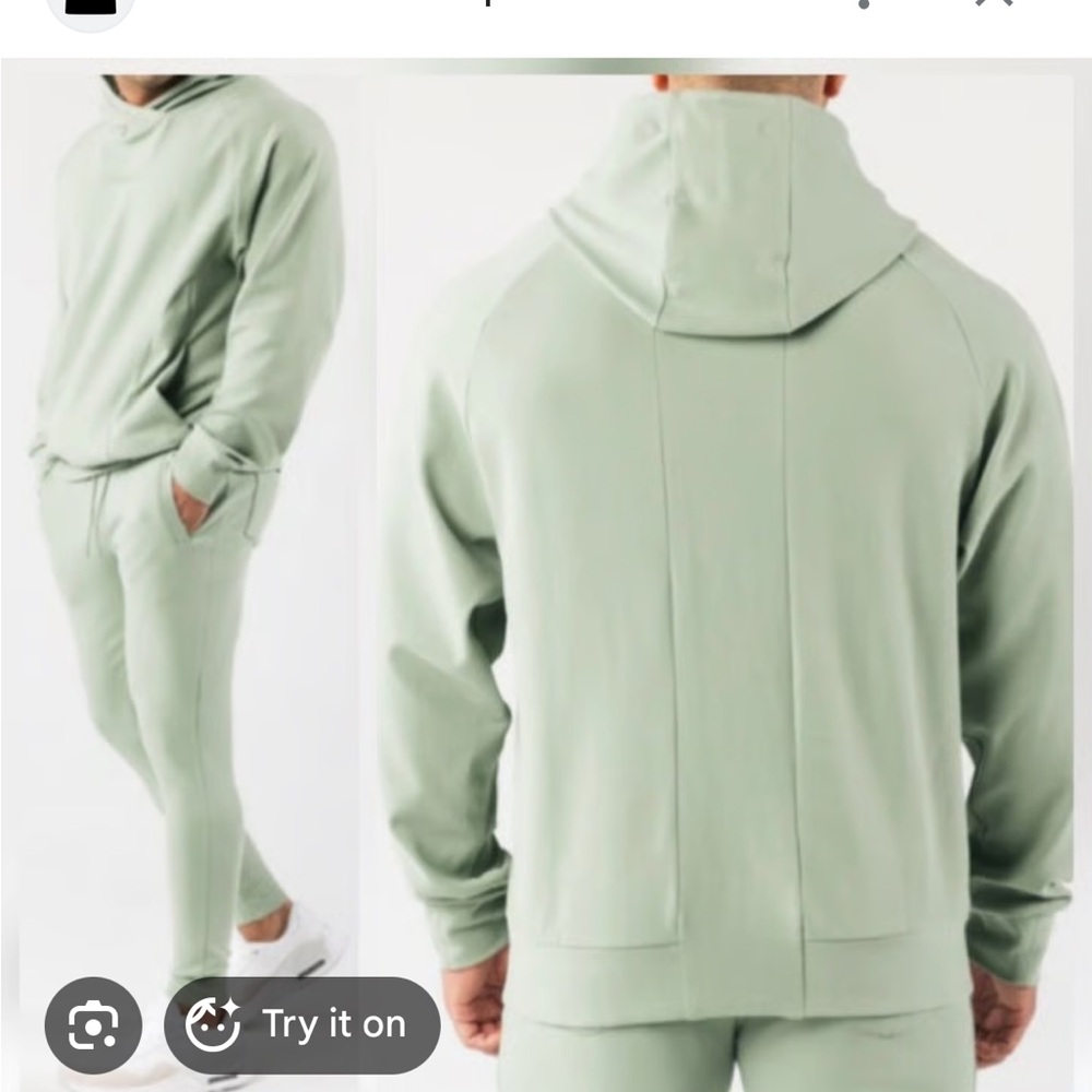 Alphalete Men's Identity Pro Sage Green Hoodie